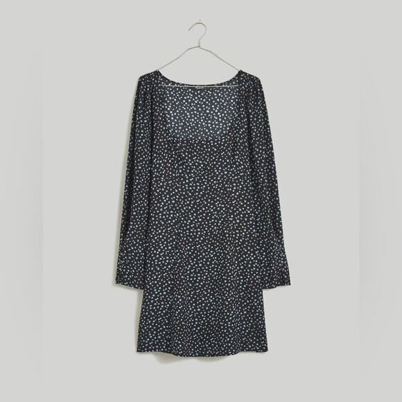 Madewell Seamed Long Sleeve Ditsy‎ Floral Dress - Picture 1 of 8
